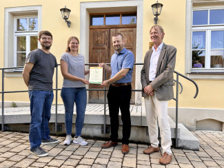 Königshofen an der Heide Grüner Gockel Verleihung Zertifikat